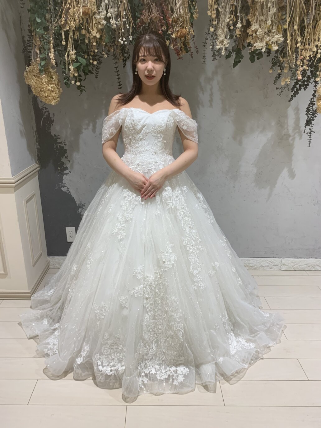 ウェディングドレス グリッター ラメ 結婚式 前撮り - ウェディング