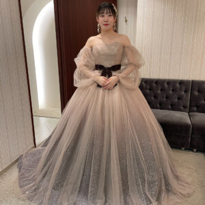 ウェディングカラードレス♡ビジュー付き♡ 6B79B8E4-4A76-4F36-AF86-