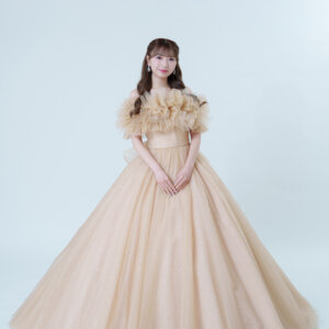 専用　　　【フォロー割】シャンパン色のイブニングドレス♡パール♡半袖♡L 専用 【フォロー割】シャンパン色のイブニングドレス♡パール♡半袖♡L