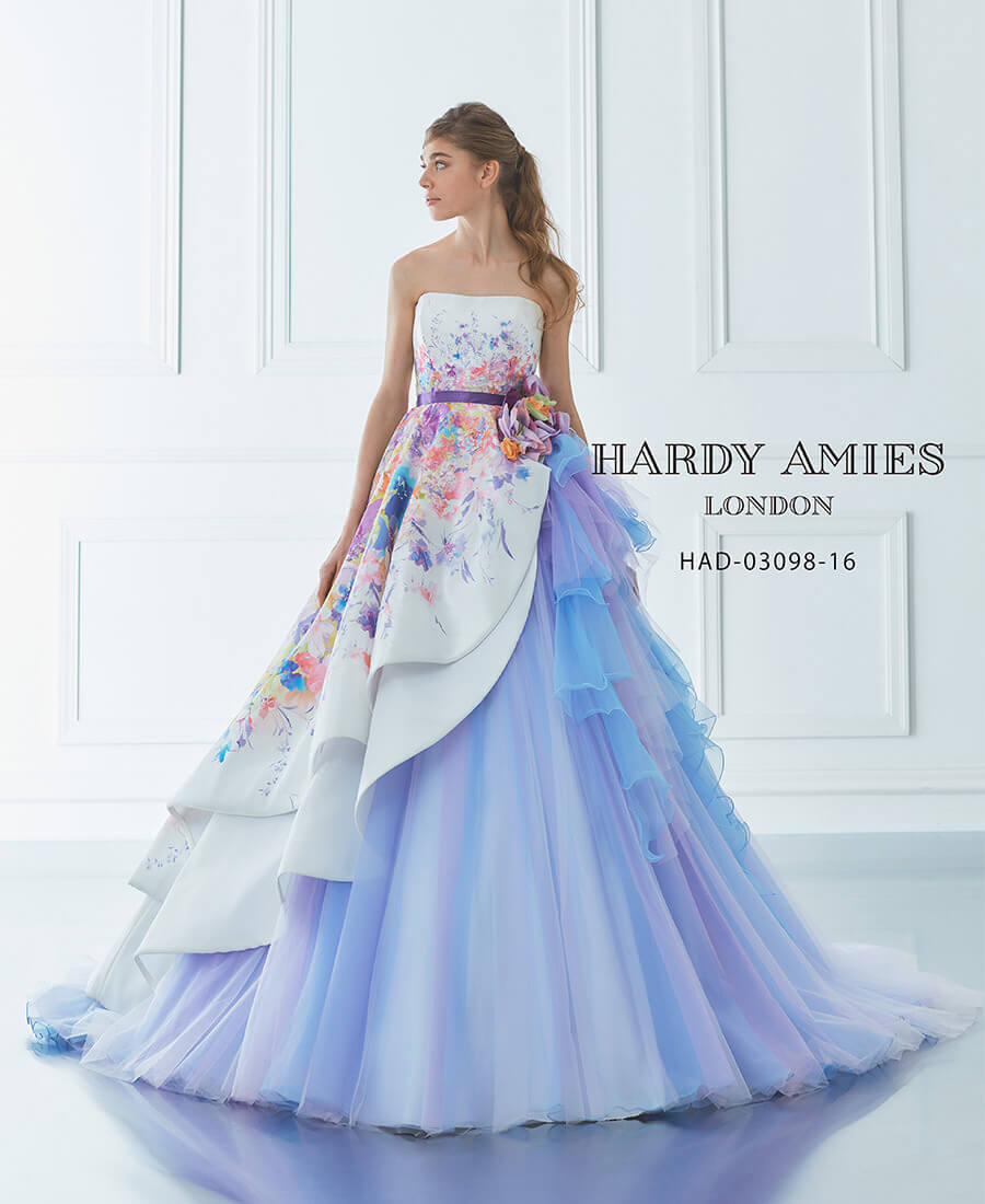 ラベンダーエイミス HARDY AMIES カラードレス ウェディングドレス