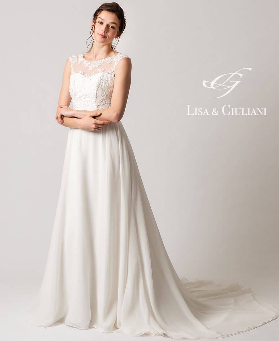 Lisa  Giuliani キャロライン スレンダーライン ウェディングドレスレンタル TIG DRESS 東京