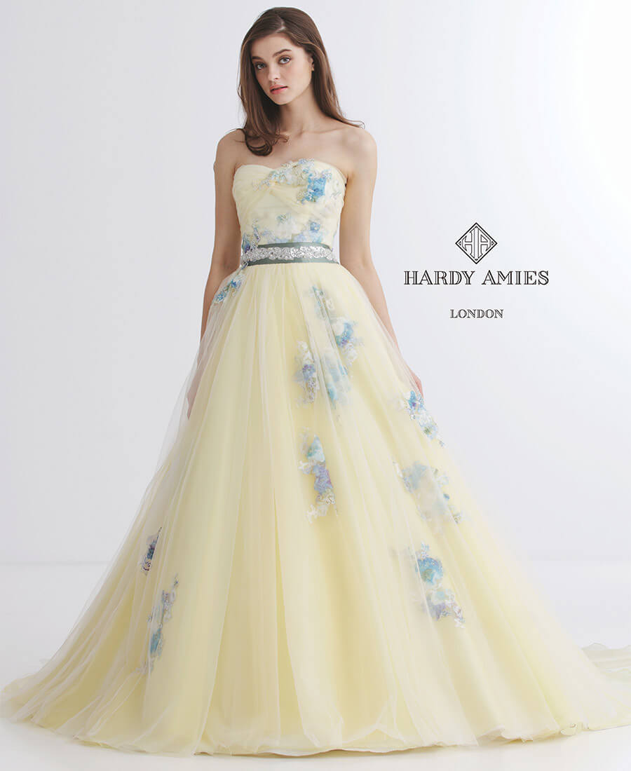 HARDY AMIES ハーディーイエロー(HAD-03084-05) カラードレス 