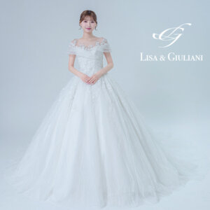 Lisa & Giuliani ペタル プリンセスライン ウェディングドレス