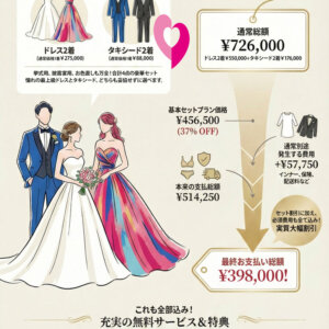 結婚式セット　ウエディングドレス　色ドレス　タキシード　小物セット 新郎タキシードに合わせる小物の種類、選び方を一挙紹介